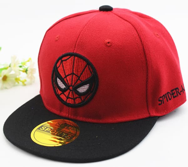 Spiderman Snapback Baseballcaps for barn - Unisex - Justerbar superheltcaps rød