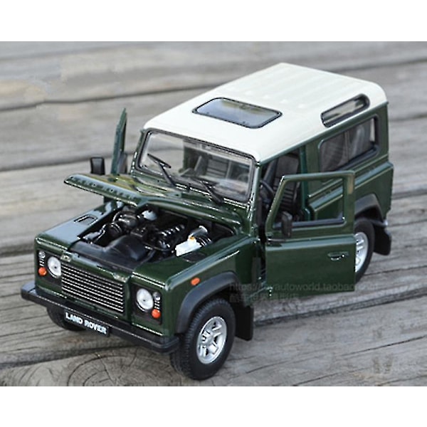 1/24 Land Rover Defender Alloy Off-road Vehicles Model Diecasts Metal Toy Car Model Simulation Collection Childrens Gifts B green