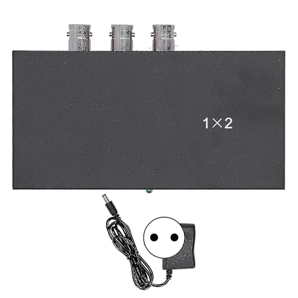 1x2 SDI Splitter Adapter 1080P EU-kontakt med LED-indikator