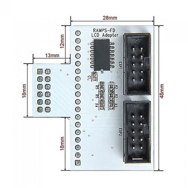 3D-skrivare LCD-paneladapter för RAMPS-FD