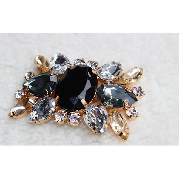 14x Lyxiga Kristall Skoklippar Rhinestone Bröllopssko Spännen Dekoration För Kvinnor