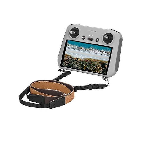 BRDRC RC Smart Fjernbetjening Halssnor Justerbar brun Hængende Spænde Reb til DJI Mini 3