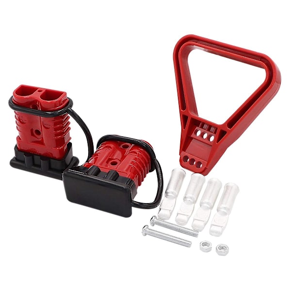 2 st 175A 1/0 AWG Batterikontaktkabel Snabbkopplingssats för Anderson-kontakt för Bil ATV W