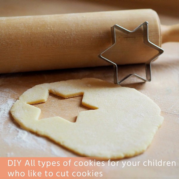 Kakformar i Rostfritt Stål, 24 St, Med Ask, DIY Mini Kakformar Med Hjärta