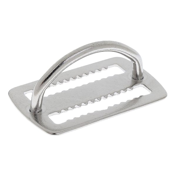4x Dykkevektbelteholder i 316 rustfritt stål, 5 cm, med D-ringsele