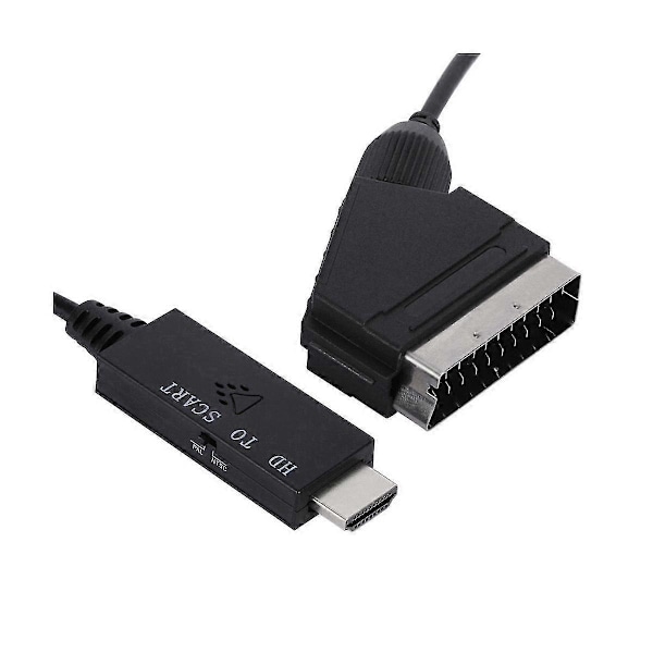 -kompatibel med SCART-tilkoblingskabel 1m Audio/video-konverter -kompatibel med SCART HD-konverter