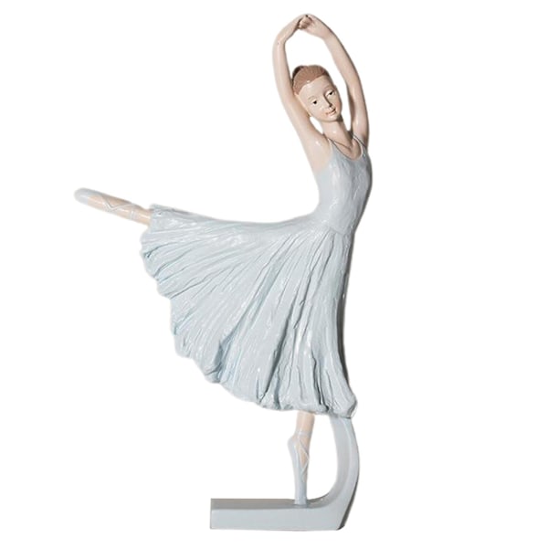 Elegant Resin Ballerina Figur, Vakker Danser Statue