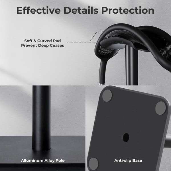 Musematte/Stor musematte 600x300x4 mm | Skrivebordsmatte/Gamingmusematte (Svart)
