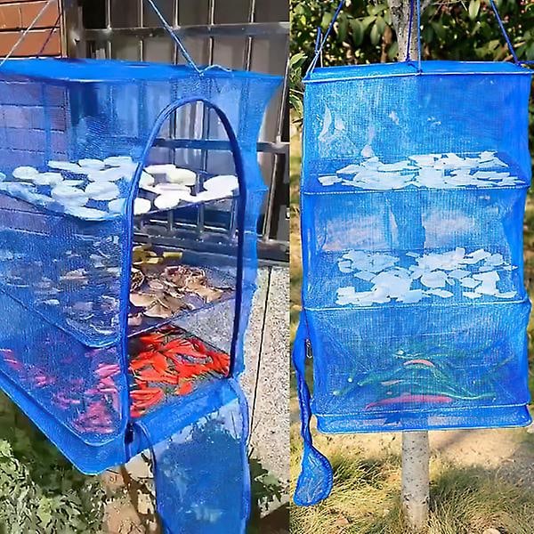 Fødevaredrypper - Sammenklappelig Net - Tørring af Mad, Kød, Fisk