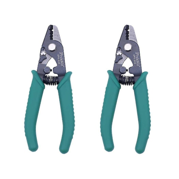 2x Fiberoptisk kabelavstrippings tang Wire Stripper (148mm) 8pk-326