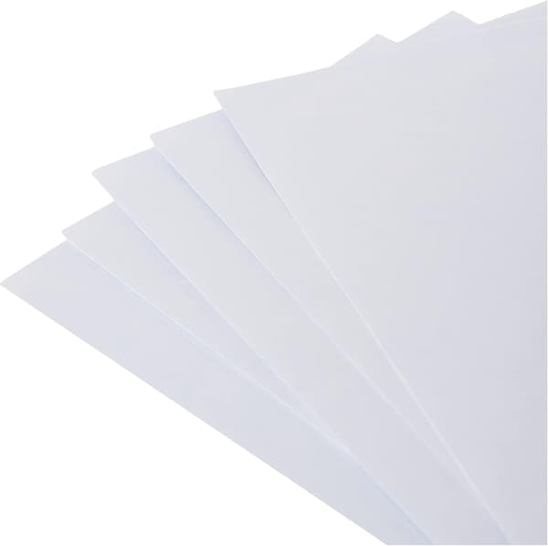 110 x 220 mm 80 gsm selvforseglende konvolutter, hvit - 10-pakning