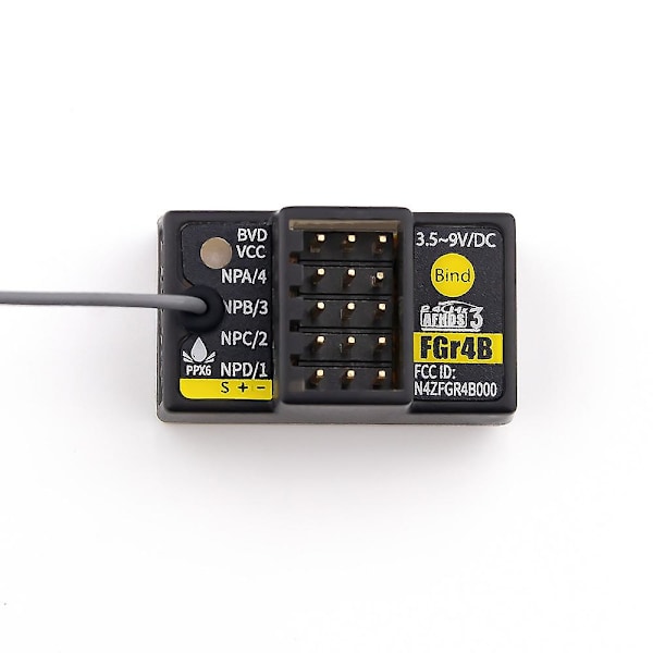 FlySky FGr4B 2.4GHz 4CH AFHDS 3 Mrico Mini RC -vastaanotin PWM/PPM/ibus/S.BUS/ibus2 -ulostulo Yhteensopiva PL