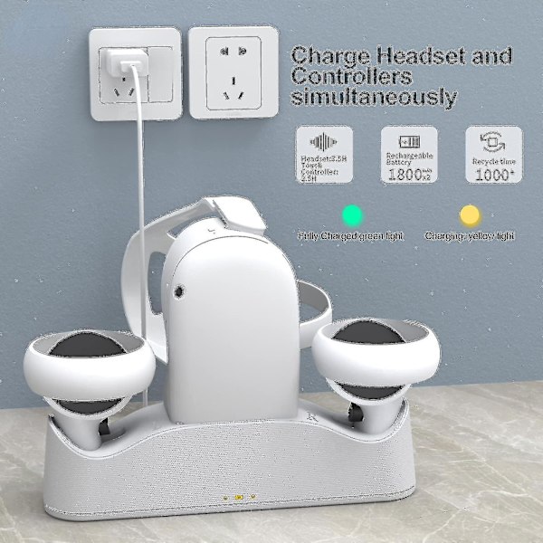 Oculus Quest 2 VR Headset og Controller Opladningsdock Stativ