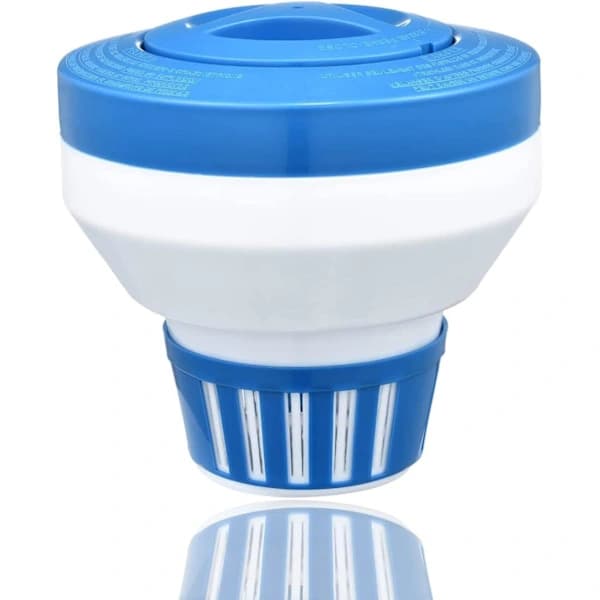 19 cm Klorflåde, Klordispenser - Justerbar Klordispenser til Pool & Spa (Indendørs & Udendørs)