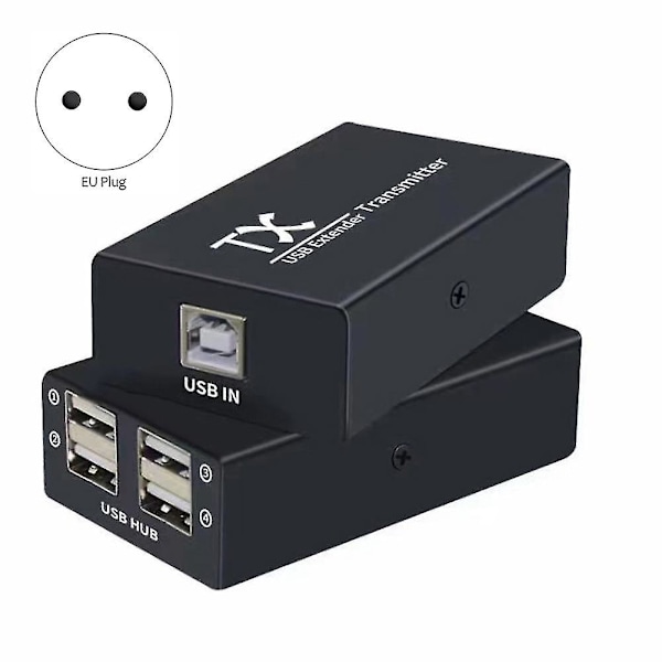 120 m USB-jatke 4-portinen USB 2.0 -keskitin RJ45 Ethernet USB UTP -jatke Lähetin Vastaanotin