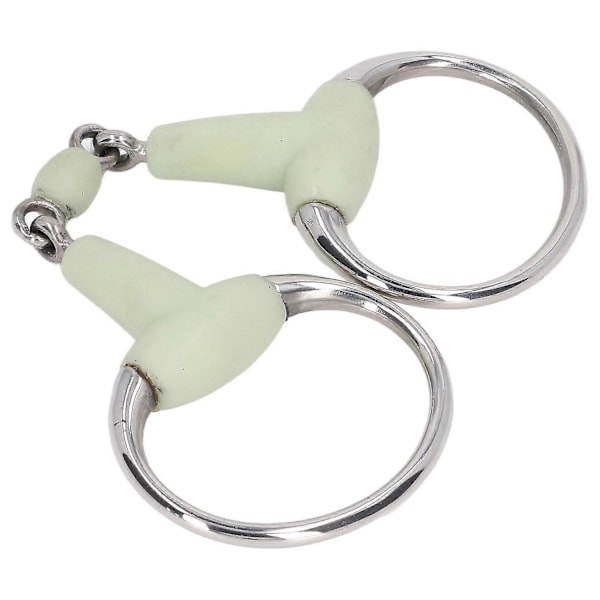 125mm Rustfritt Stål Heste Snaffle Bit med Ruller for Hageavl og Ridning