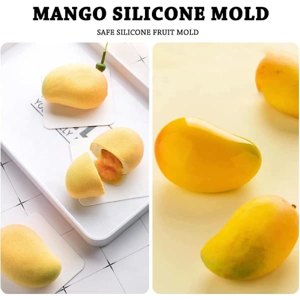 silikoneform dessert silikonekageform 10 huller mango silikoneform til bagning fondantform frugtform