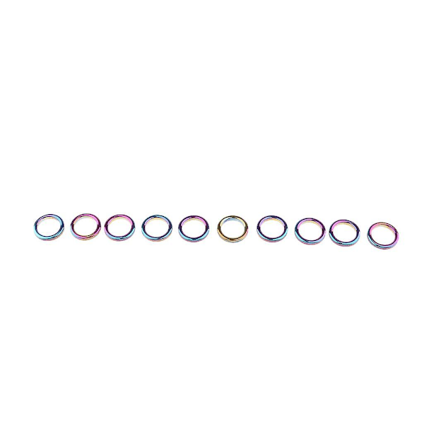 10 stk Fiske Stang Guider Ring DIY Pole Tip Topper Reparasjons Tilbehør  L