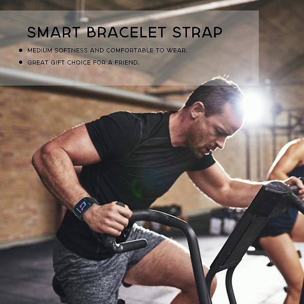 Svart Smartwatch Armband Klockband Kompatibelt med Smartwatch