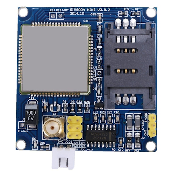 1 st SIM900a Sim900 Mini V4.0 Trådlös Datatransmissionsmodul Gsm Gprs Kretskort + Antenn