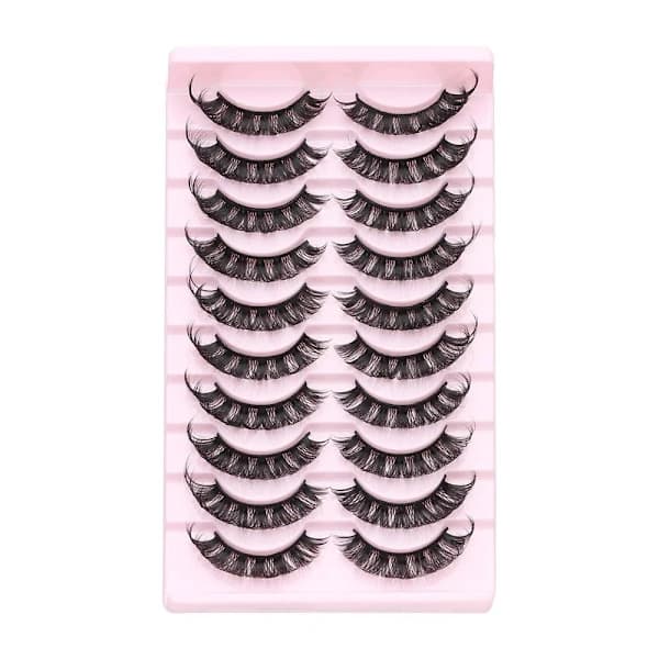 10 paria 3D Mink DD Curl venäläisiä tekoripsiä