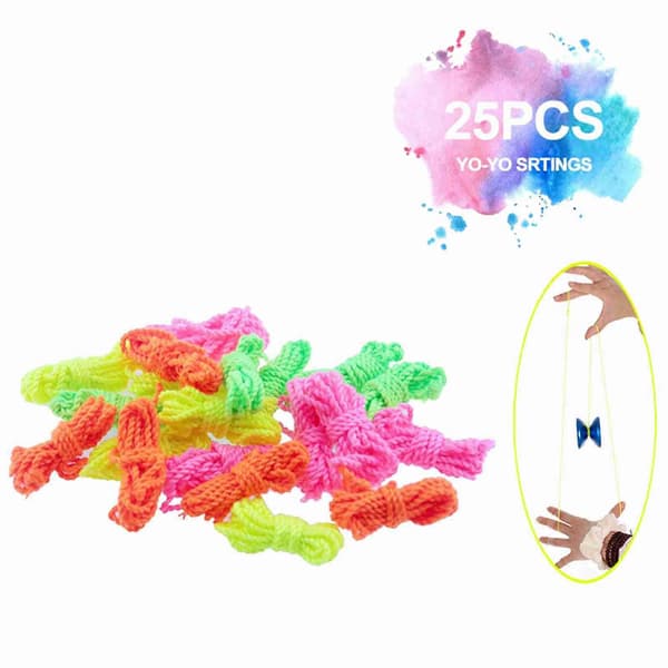 25 STK Polyester Yoyo Snore Yoyo Reb til Responsive Ikke-Responsive Yoyo Bold