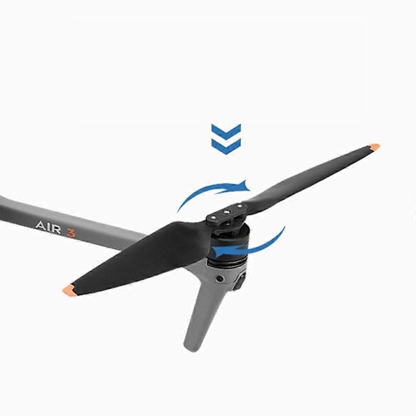 BRDRC Snabbfästen Vikbara 8747F TPU Propellerblad för DJI AIR 3 RC Drönare Quadcopter