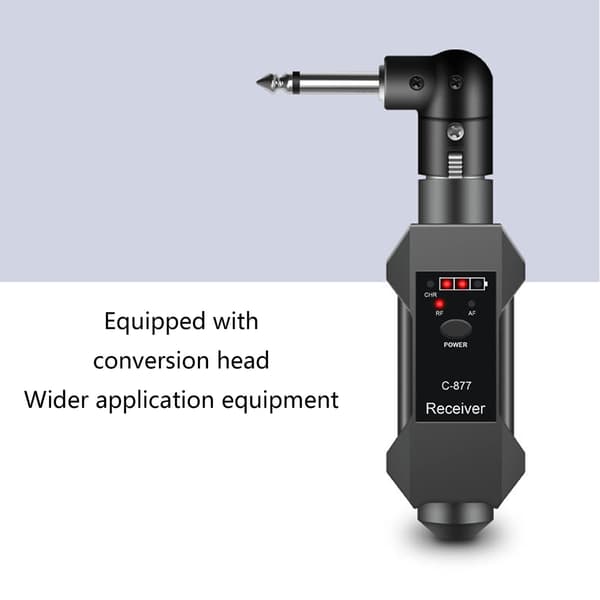 1 par Plug-on Trådløst Mikrofon System Xlr Sender Og Mottaker Adapter