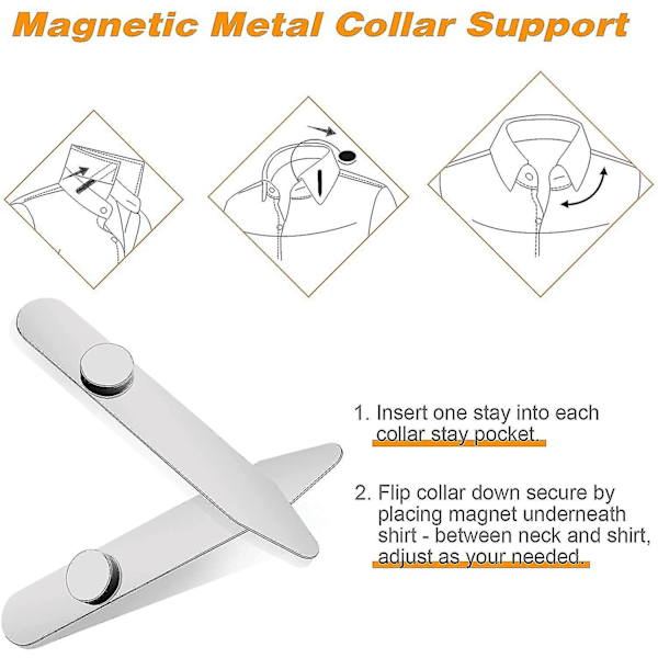 3 Par Stålkraveforstærkninger, Kraveforstærkning Skjortekrave Botao -t