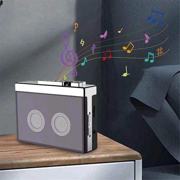 Bluetooth Kassettspiller Stereo To-kanals Automatisk Vend FM Radio Retro Klassisk Kassettspiller Bærbar