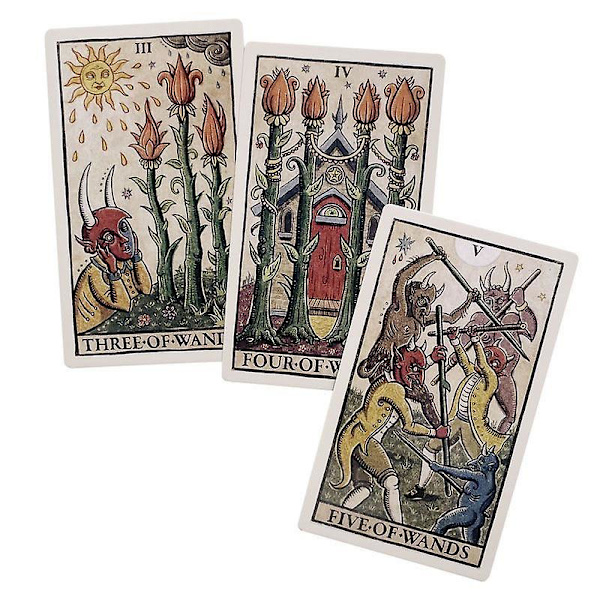 Trionfi della Luna Illustrerte Tarotkort Orakelkort