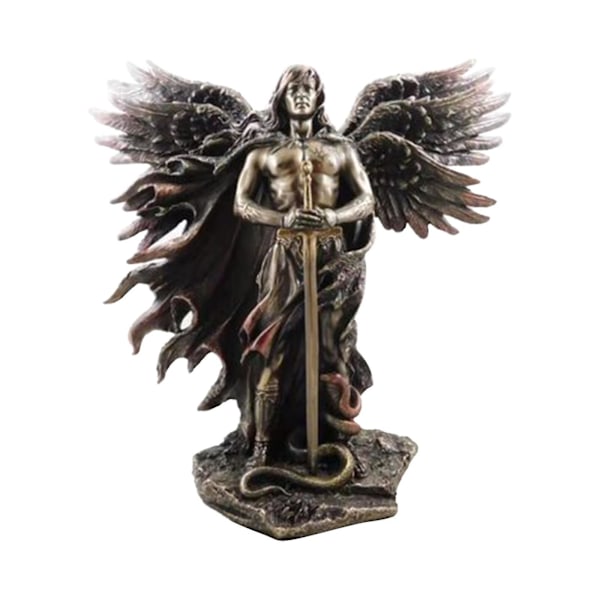 2023 New Archangel Friend of God Statue Angel of Justice and Redemption Book of Decorative Religious Accent Figurine