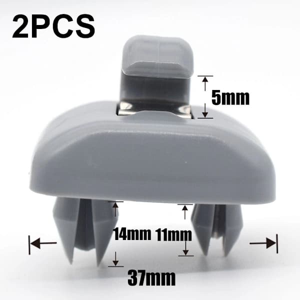 2x Solskjerm Klipsfesteholder For Audi A1 A3 A4 A5 Q3 Q5 B6 B7 B8