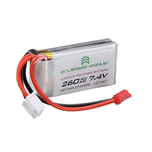 Orlandoo Hunter 7.4V 260mAh 30C 2S Lipo Akku PH2.0 Liittimellä OH32A02 OH32A03 OH35A01 1/32 1/35 RC
