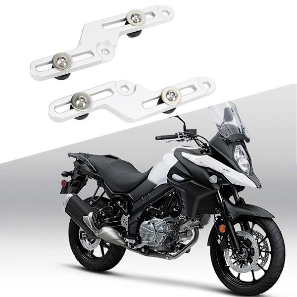 Moottoripyörän Tuulilasi Kiinnitys Bracket Kit Vaihto SUZUKI V-STROM DL650 2017-2020 Hopea