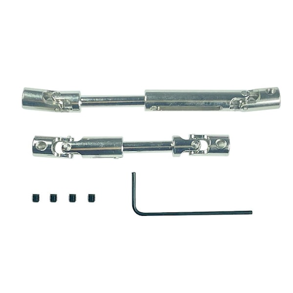 2ST Uppgraderade Metalldrivaxlar 72-93mm Justerbara för LDR/C P06 1/12 RC Bilfordonsmodeller Reservdelar