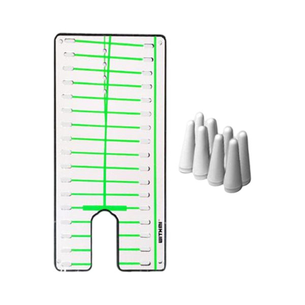 Golf-puttauspeilin laajennus ja kohdistus - harjoitusväline aloittelijoille kotiin, peili ja naula