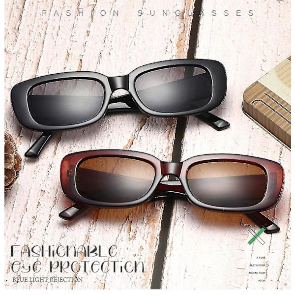 Retro Millionær Solbriller Til Kvinder Mænd Hip Hop Sort Mode Oversize Firkantede Solbrille Rammer Uv400 Beskyttelse