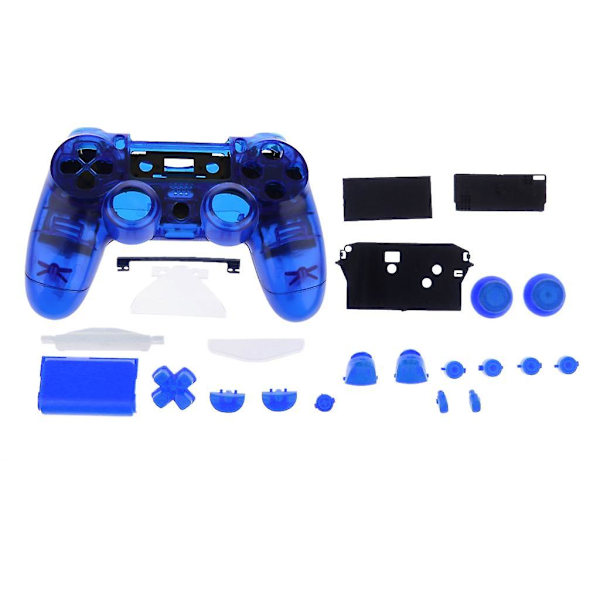 Clear Blue Full Shell Mod Kit Ersättningar För Ps4 Ps4-2  Kontroller