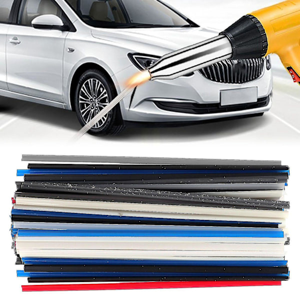 60 kpl Muovihitsaustikkuja - PP/PVC/ABS/Muovihitsaustikkusetti, Sopii Auton Puskurin Muovin Korjaukseen