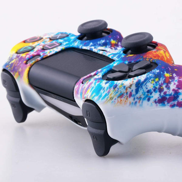 Sony PS4/Slim/Pro Dualshock 4 Kontroller Vattentäckt Kamouflage Silikonfodral Med Tumgrepp