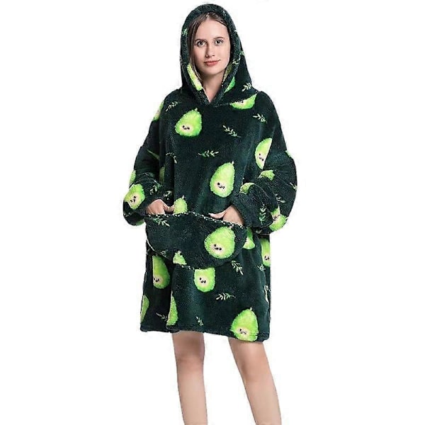 Nytt design Hawaii-mønster flanell ungdoms-brumous sommer Stylehousedress teppe hettegenser SYR128 length 90cm