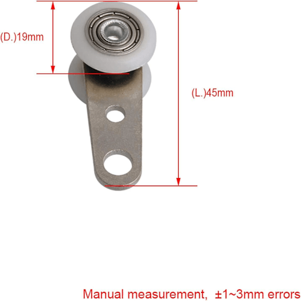 Bqlzr 10 stk Ruller for Buet Vinduer eller Skyvedører - Metall og Plast - 4,5 x 1,9 A344