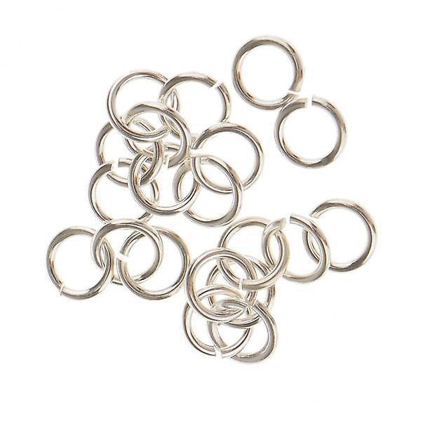 9x20 st Silverpläterade Metall Superstarka Öppningsringar Split Rings Kopplingar 4mm