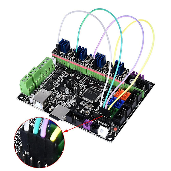BIGTREETECH TMC2208 V3.0 UART Modus Steppermotor StepStick Driver for Reprap 3D-skriverdel