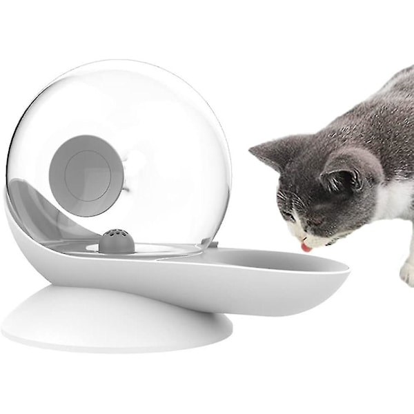 Automatisk Vanddispenser til Hunde og Katte, Snegleformet Pet Gravity Drinker, Transparent Springvandsskål Dispenser til Hunde og Katte, 2.8l TR333