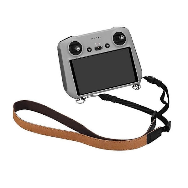 BRDRC RC Smart Fjärrkontroll Halsrem Justerbar brun Hängande Spänne Rep för DJI Mini 3