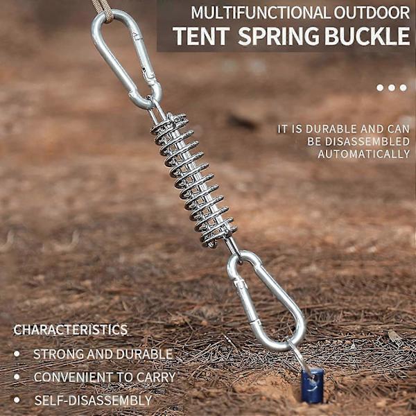 Stykke Teltspringspænder Stål Spring Markisetelt Heavy Duty Tov Teltspænde Fastgørelsessæt Have Sejl Spændeapparat Rejsetelt Tilbehør