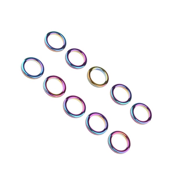 10 stk Fiske Stang Guider Ring DIY Pole Tip Topper Reparasjons Tilbehør  L