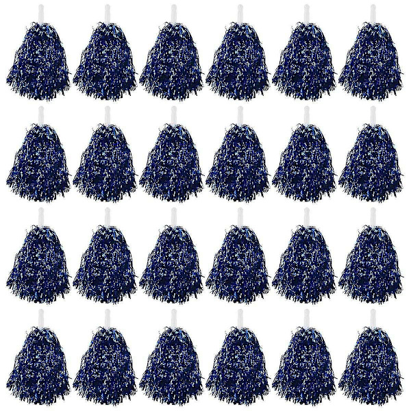 24 stk. Cheerleading Pom Poms Metalfolie Cheer Pom Poms Med Plastikhåndtag Til Voksne Børn Cheerle